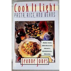 Cook It Light Pasta, Rice, Beans by Jeanne Jones 200+ also for Vegan Vegetarian